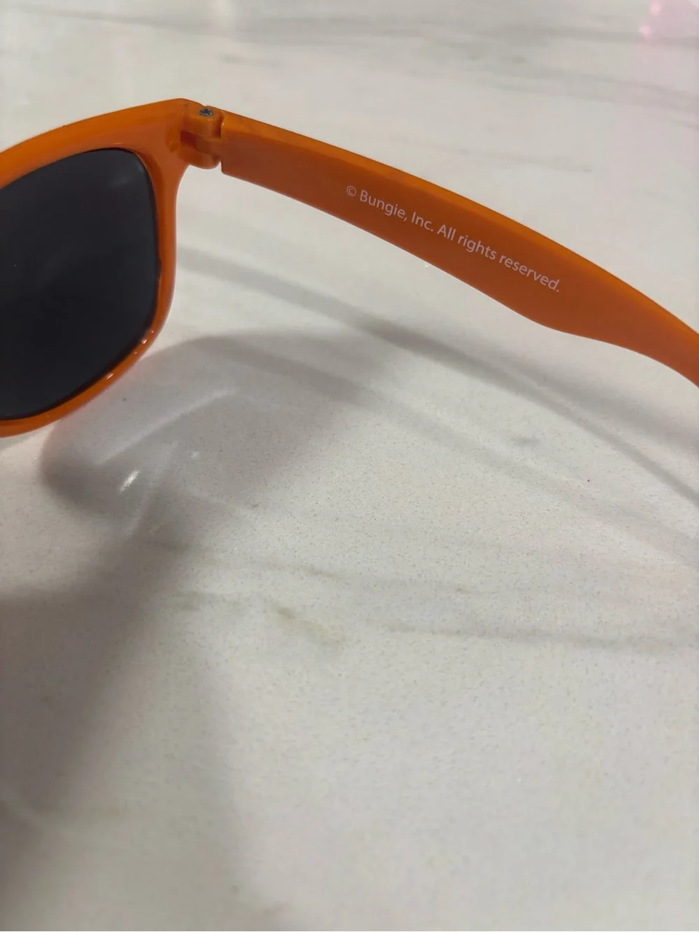 NWT Destiny Gamer Bundle Orange Sunglasses with Pouch & LootWear Crew Socks